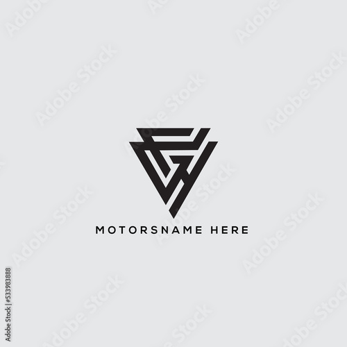 logo for business Creative Initials Logo Letter ( cgh ) 