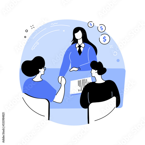 Mergers and acquisitions isolated cartoon vector illustrations.