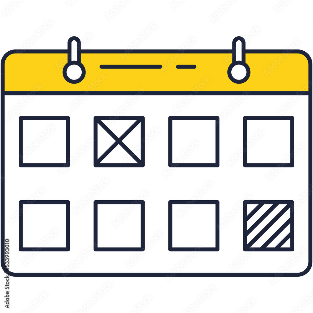 Calendar icon vector date and time for event