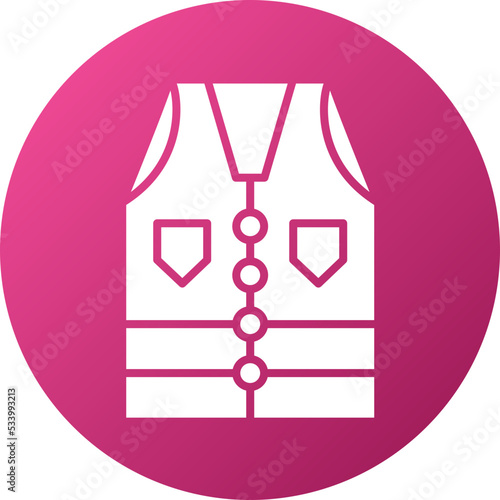 Coat Vest Icon Style