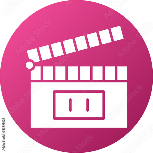 Clapperboard Icon Style