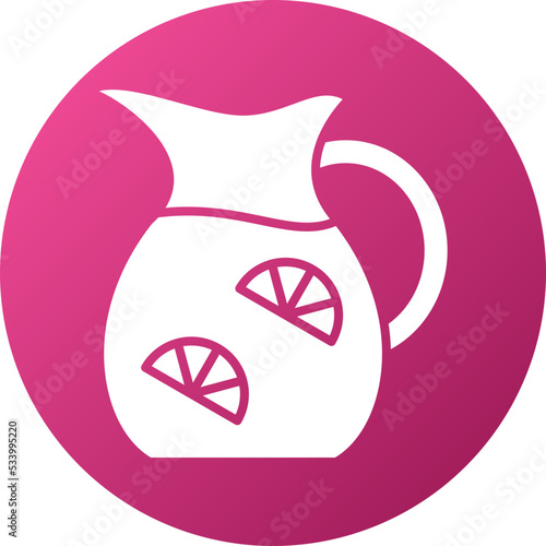 Lemonade Jug Icon Style