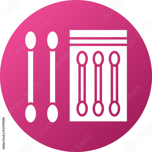 Cotton Swabs Icon Style