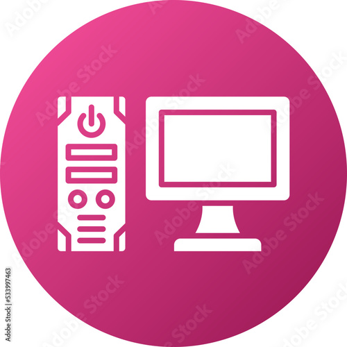 Gaming Pc Icon Style
