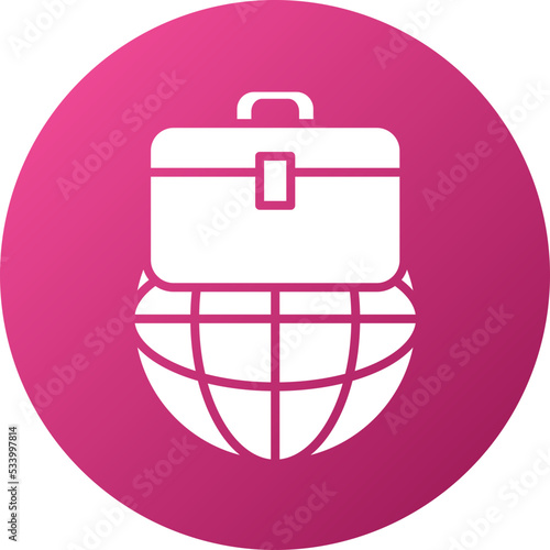 Global Business Icon Style