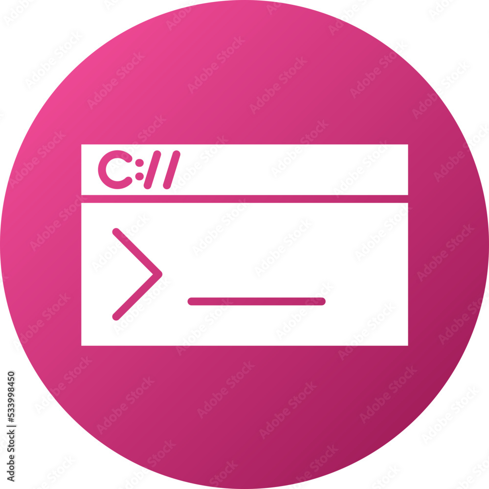 Console Command.svg Style Stock Vector Adobe Stock