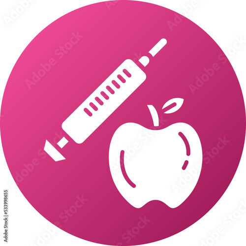 Genetic Modification Food Icon Style