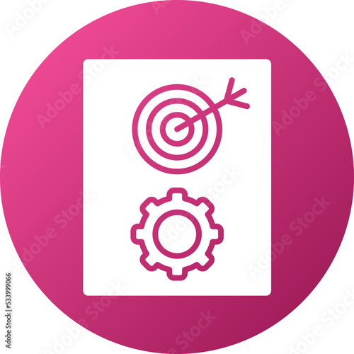 Goals Management Icon Style