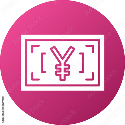 Japanese Yen Icon Style