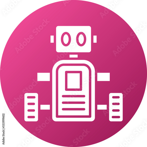 Mobile Robot Icon Style