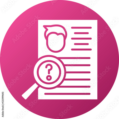 Background Check Icon Style