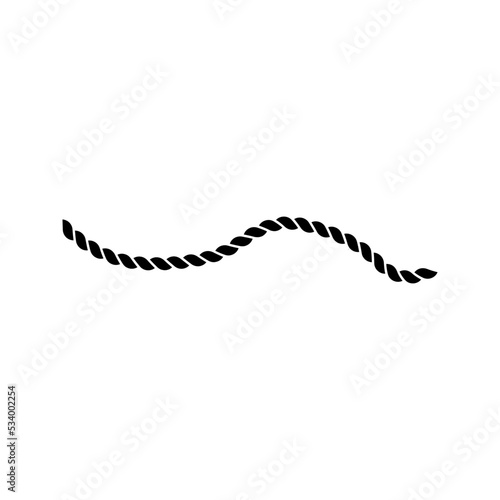 Rope icon. climber rope sign. vector illustration