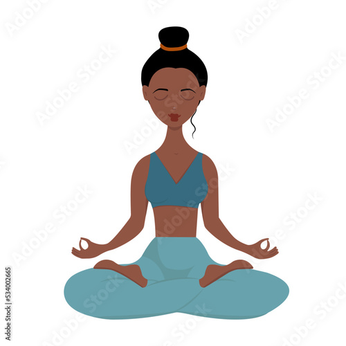 Wallpaper Mural Beautiful girl during the meditation  Torontodigital.ca