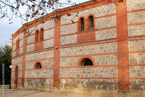 Facade of the bullring in Talavera de la Reina, Toledo. Spain
