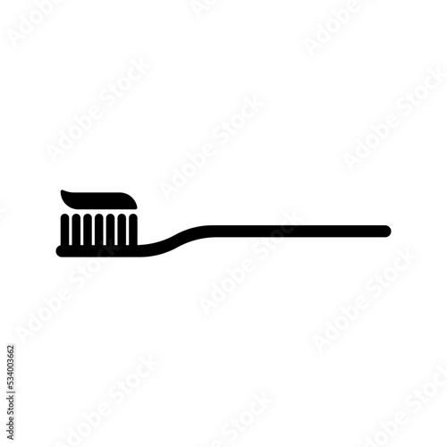 Toothbrush icon. oral care sign. vector illustration