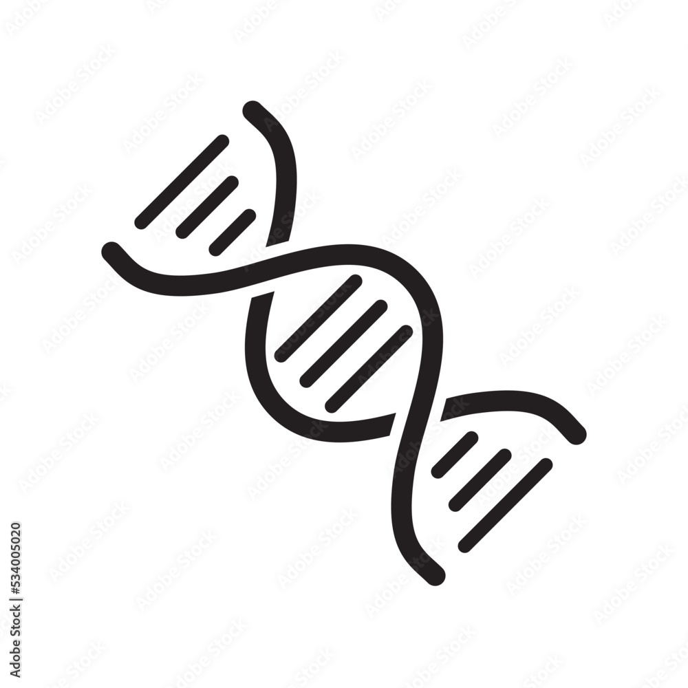 DNA Helix Icon Vector Illustration Flat Design DNA Helix Icon Vector Illustration Flat Design