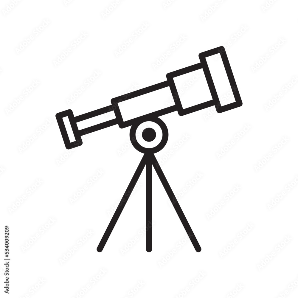Telescope Icon Vector Illustration Design Telescope Icon Vector Illustration Design