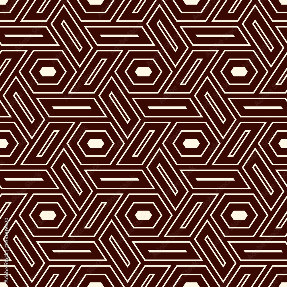 Hexagonal seamless pattern. Honeycomb surface print. Mosaic tiles. Flooring background. Wicker, weave, entwine effect geometric ornament. Vector abstract. Modern geometrical wallpaper. Digital paper Hexagonal seamless pattern. Honeycomb surface print. Mosaic tiles. Flooring background. Wicker, weave, entwine effect geometric ornament. Vector abstract. Modern geometrical wallpaper. Digital paper