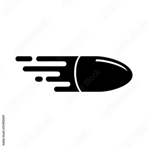 Firearm bullets. Gun bullet icon simple sign. Gun bullet icon vector design illustration. Gun bullet icon image. Collection of weapon and army stock vector illustration