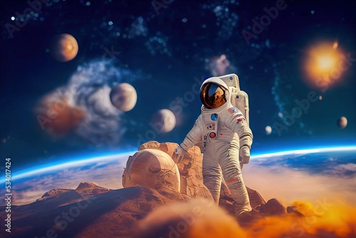 Billede på lærred Astronaut
