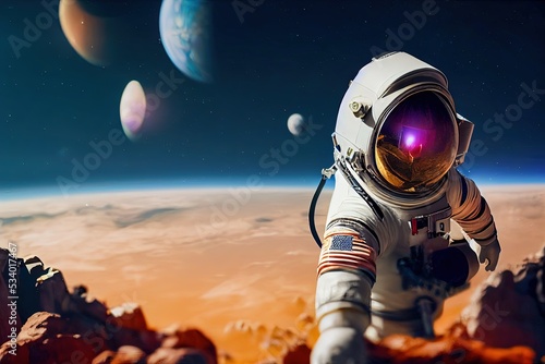 Fotobehang Astronaut