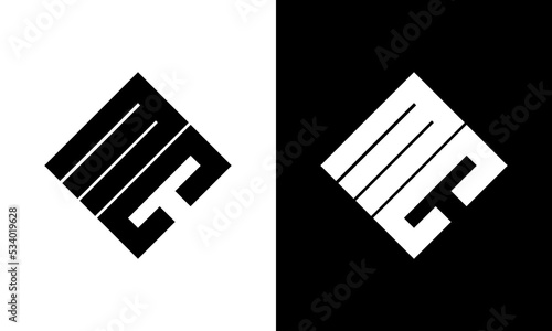 mc letter logo design
