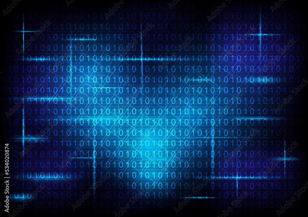 blue technology abstract background in heart shape blue technology abstract background in heart shape
