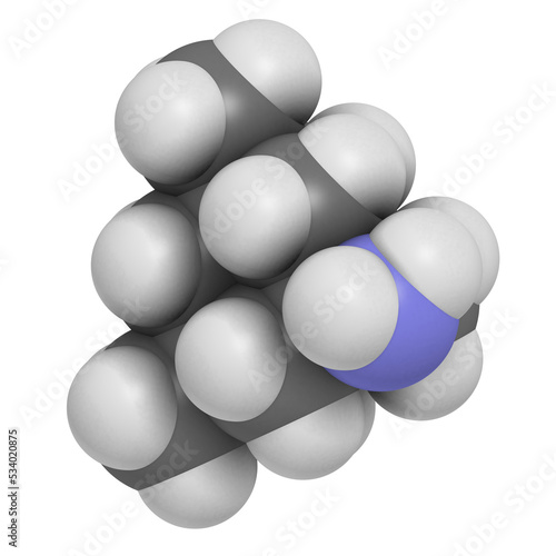 Memantine Alzheimer s disease drug  chemical structure.