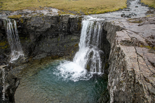 Skútafoss in on the Icelandic South Coast bit away from all its hustle and bustle.