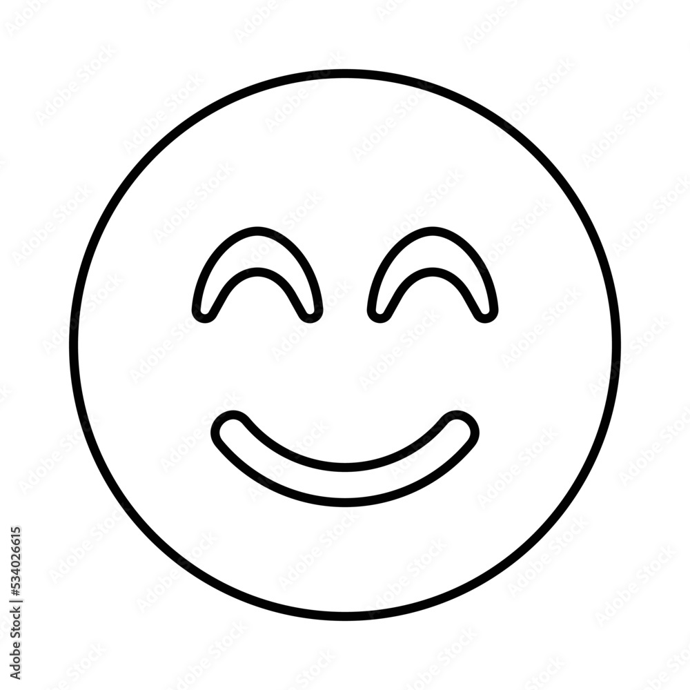 Smile beam Emoji Icon Smile beam Emoji Icon