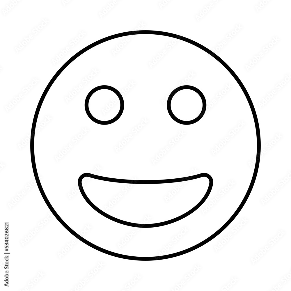 Fototapeta premium laugh Emoji Icon