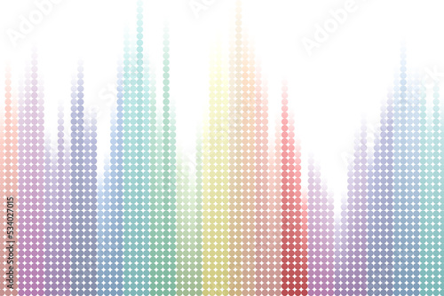 Abstract multicolor circles with background illustration innovation.