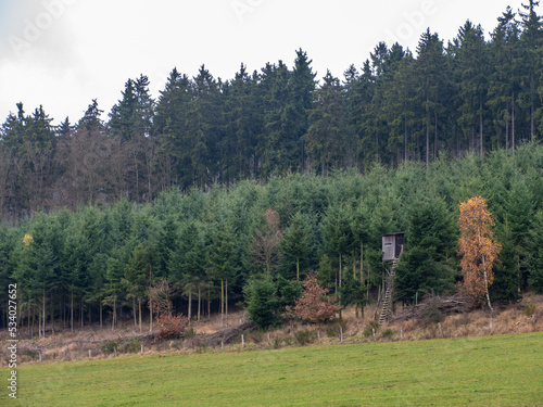 Hochsitz am Waldrand des Böhlen, Medebach, Hochsauerland