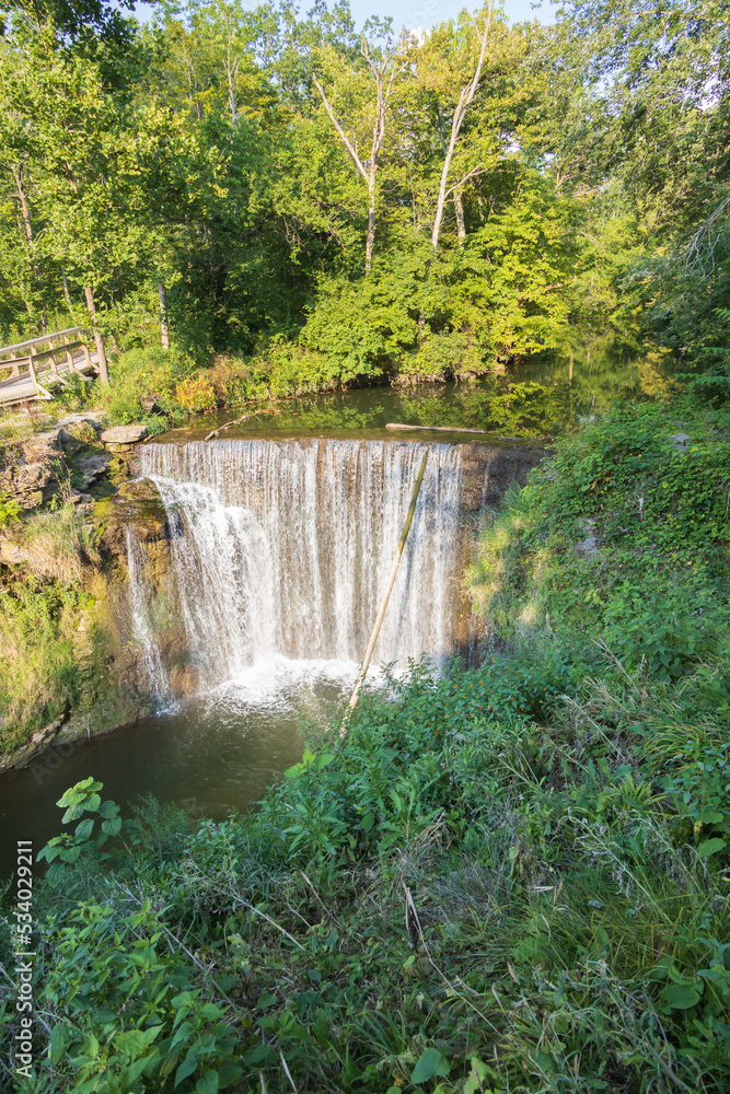 Cedar Cliff Falls, waterfall  at Indian Mound Reserve, Ohio