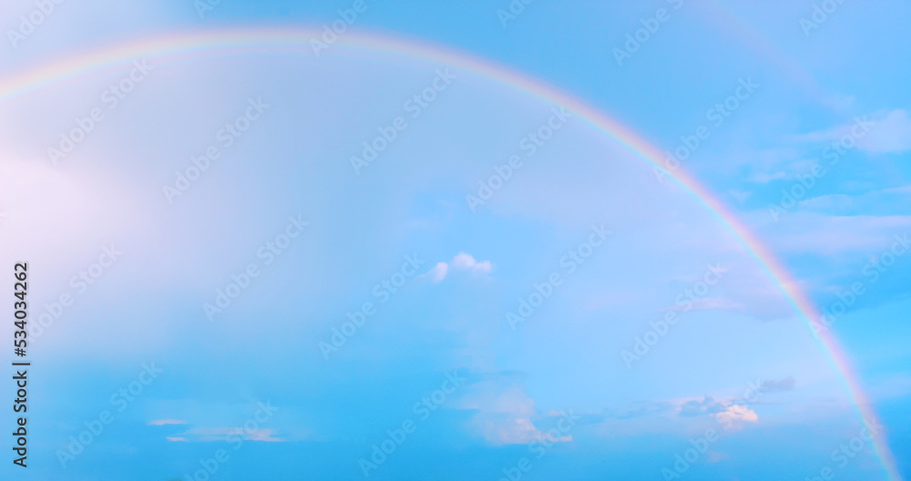 Rainbow in the sky. Rainbow in the sky.