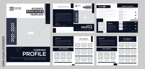 Creative company profile template layout design