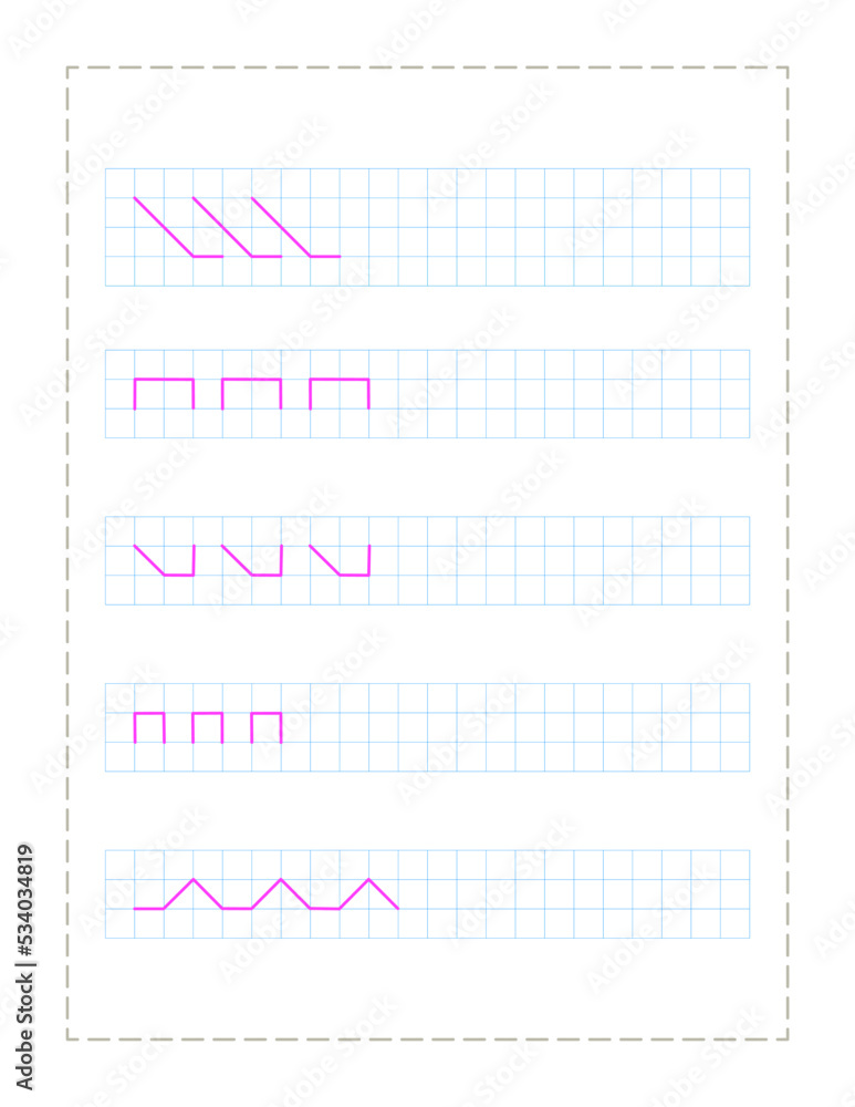 Continue the pattern with pen ,practice worksheet for preschoolers Continue the pattern with pen ,practice worksheet for preschoolers