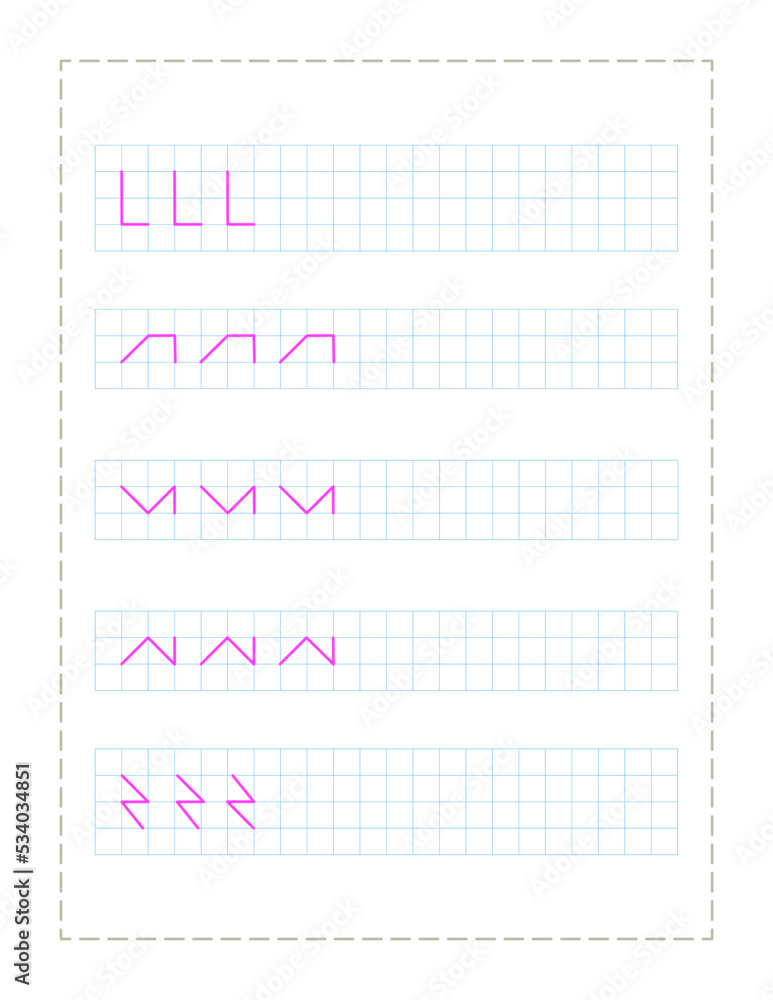Continue the pattern with pen ,practice worksheet for preschoolers Continue the pattern with pen ,practice worksheet for preschoolers