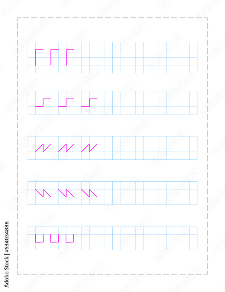 Continue the pattern with pen ,practice worksheet for preschoolers Continue the pattern with pen ,practice worksheet for preschoolers