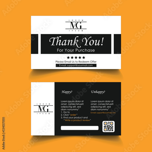 Thank you card, Amazon thank you card, Product insert, Packaging insert, Amazon product insert card, Thank you, Amazon after-sales card, 