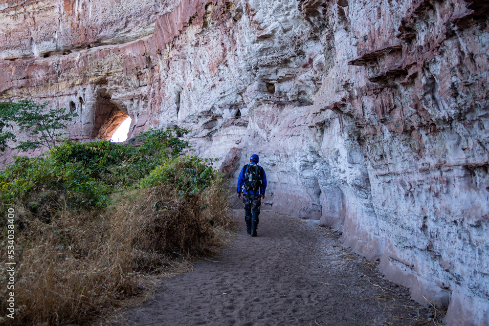 tourists in the canyon