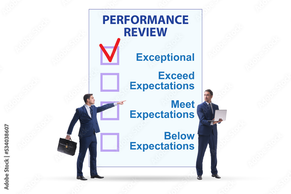 Employee annual performance review concept Employee annual performance review concept