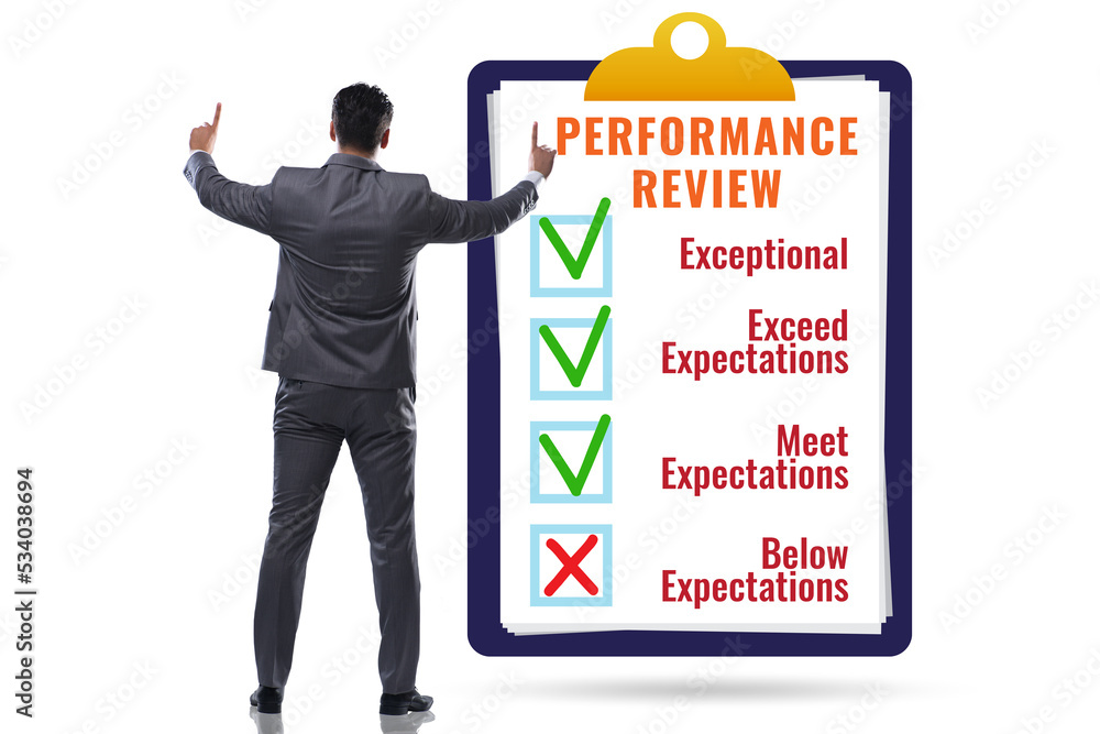 Employee annual performance review concept Employee annual performance review concept
