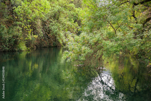 River flowing through the Sierra de Cazorla near Linarejos waterfall, Spain. photo