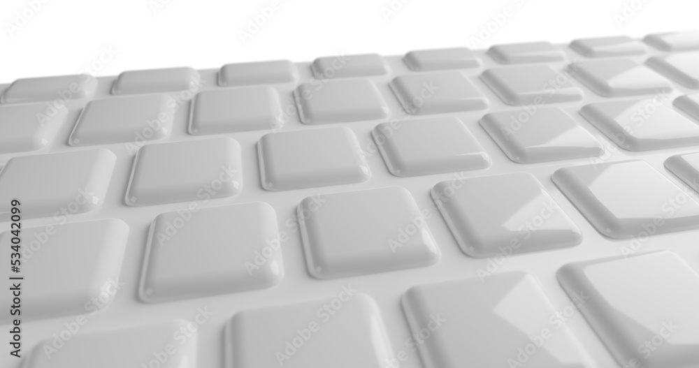 computer keyboard on white computer keyboard on white