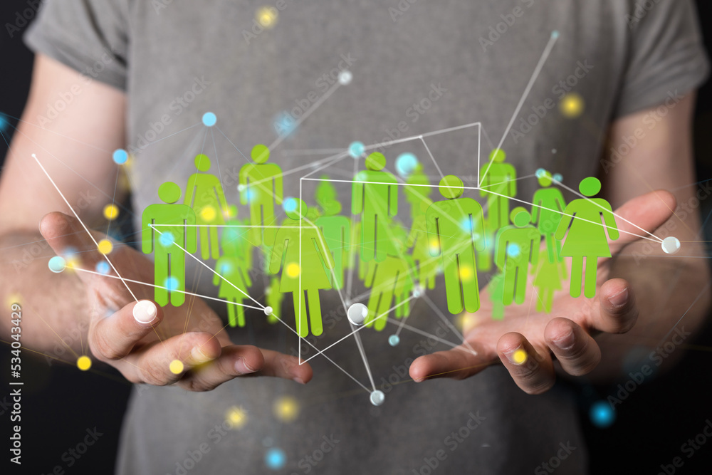 Global network. Blockchain. 3D illustration. Neural networks and artificial intelligence. Abstract Global network. Blockchain. 3D illustration. Neural networks and artificial intelligence. Abstract
