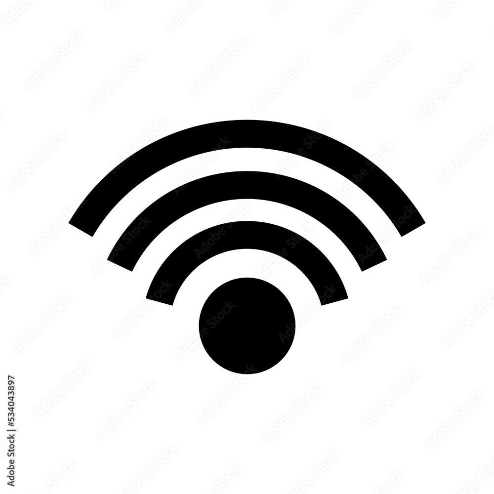 Wireless and wifi icon. Wi-fi signal symbol. Internet Connection. Remote internet access collection. Vector isolated on white background. Wireless and wifi icon. Wi-fi signal symbol. Internet Connection. Remote internet access collection. Vector isolated on white background.