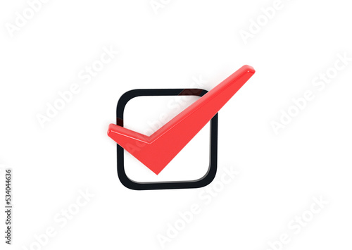 Red check mark