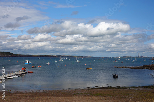 Looking across the bay at Dale, Pembrokeshire.