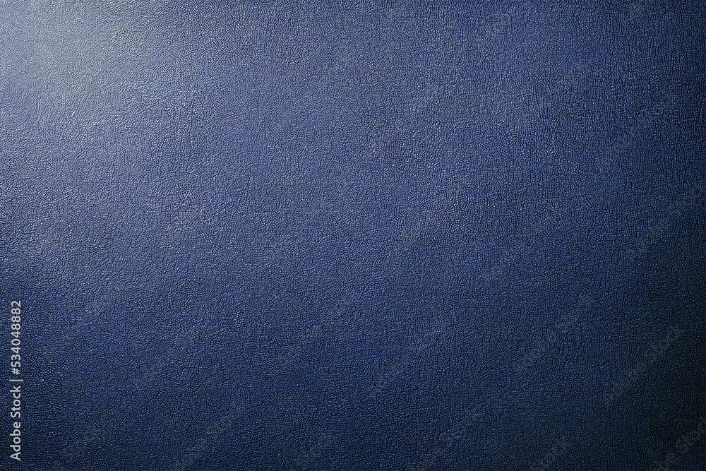 Fototapeta premium Blue genuine leather texture background. 3d illustration.
